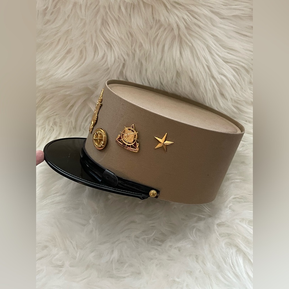 GAIL DAUER of BEVERLY HILLS Vintage Military Inspired Hat - Picture 4 of 13